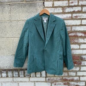 Pendleton Teal Wool Vintage Blazer
